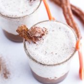 Churro Milkshakes with Dulce de Leche.