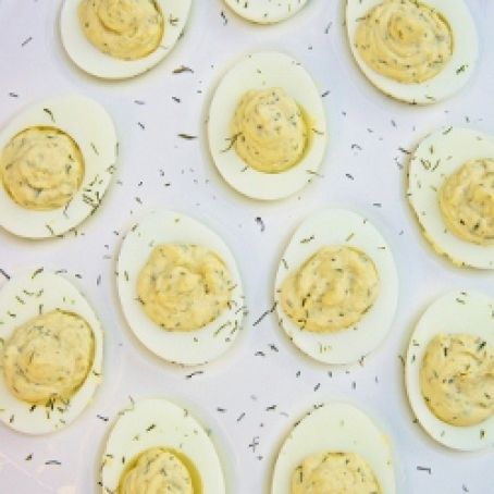 Horseradish Deviled Eggs