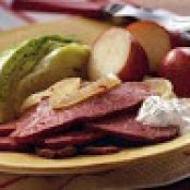 Corned Beef with Horseradish Sour Cream