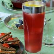 Tea Time Bourbon Cocktail with Blueberries