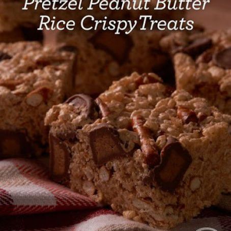 Pretzel Peanut Butter Rice Crispy Treats