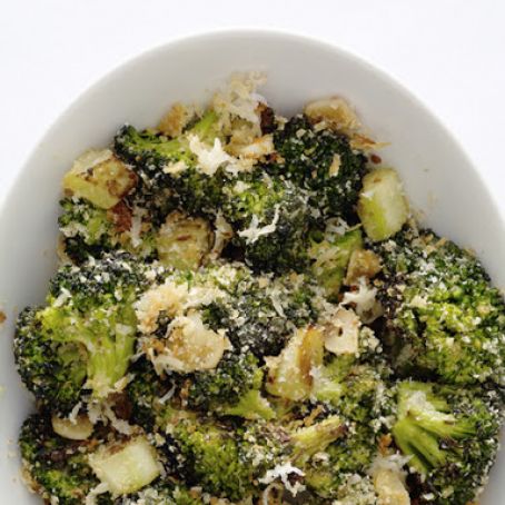 Broccoli with Parmesan Bread Crumbs