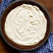 Lemon-and-lime icebox pie with a chocolate graham-cracker crust