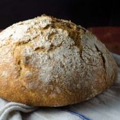 No Knead Sourdough Bread