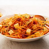 Carrot, cranberry & Gouda salad