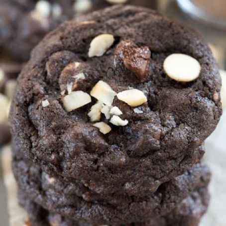 DOUBLE CHOCOLATE MACADAMIA NUT COOKIES