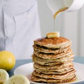 Lemon Poppy Oat Pancakes