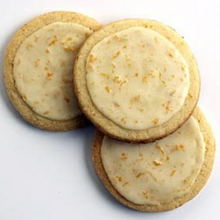 Orange Butter Cookies with Grand Marnier Glaze