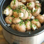 Slow Cooker Garlic Herb Mushrooms - Damn Delicious
