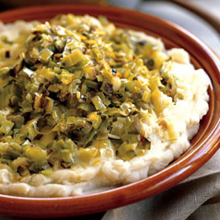 Potatoes Mashed w/ Leeks &Thyme