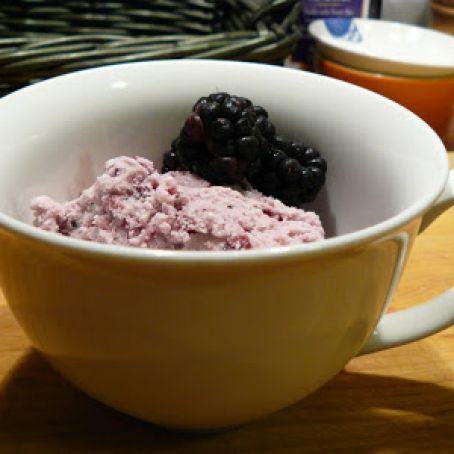 Blackberry Sage Ice Cream
