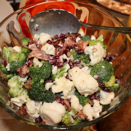 Cauliflower & Broccoli Salad