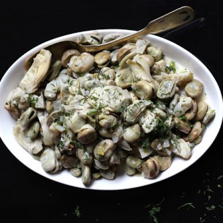 Aginares Me Koukia (Artichokes and Fava Beans)