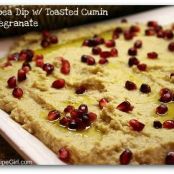 Chickpea Dip with Toasted Cumin & Pomegranate