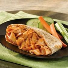 Barbecued turkey pockets