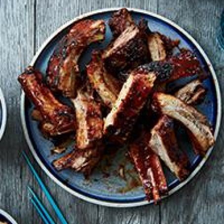 Sweet-and-Spicy Spareribs with Korean Barbecue Sauce