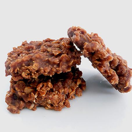 No Bake Chocolate Oatmeal Cookies (sweetened with honey)