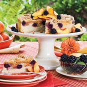 Peach-Blackberry Coffee Cake
