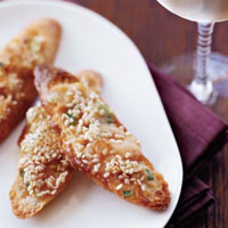 Jean-Georges' Shrimp and Water Chestnut Toasts
