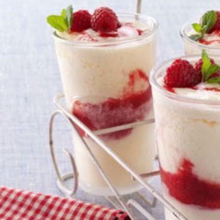 Raspberry-Swirled Lemon Milk Shakes Recipe