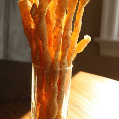 Parmesan Puffed Pastry Breadsticks
