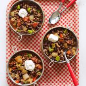 Slow Cooker Chipotle Beef and Black Bean Chili