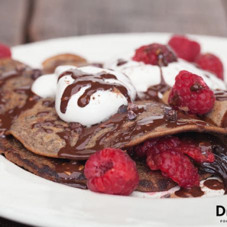 Chocolate Raspberry Crepes