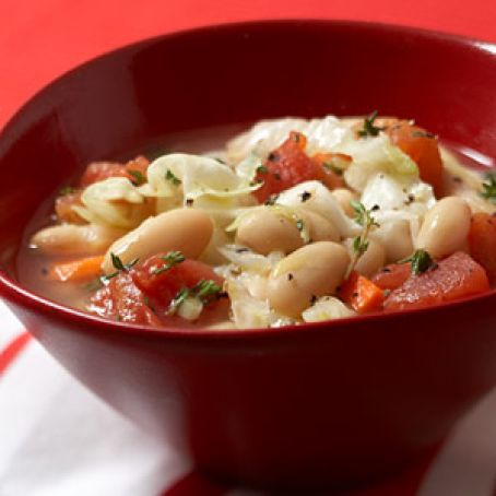 Cannellini and Cabbage Soup