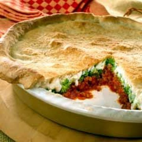 UPSIDE-DOWN DEEP DISH PIZZA