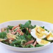 Salad:  Spinach Salad with Ham and Egg