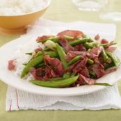 Sugar Snap Peas-and-Salami Stir-Fry