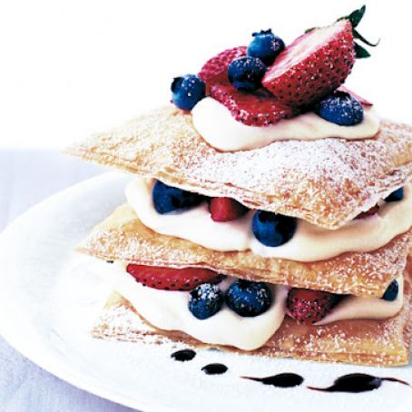 Strawberry Blueberry Napoleons