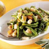 Green Bean Stew with Fresh Sage, Pear and Groundnuts