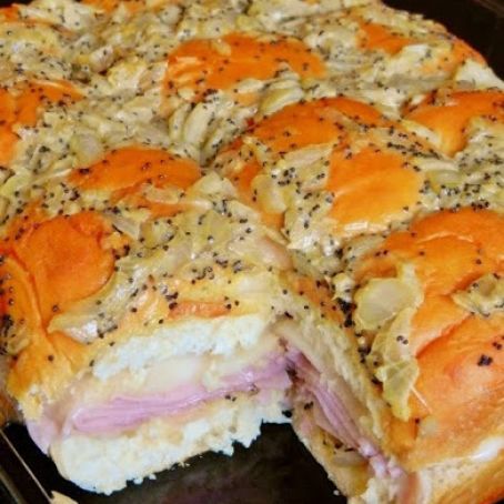 Hawaiian Baked Ham and Swiss Sandwiches