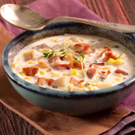 Bacon & Corn Chowder with Potatoes