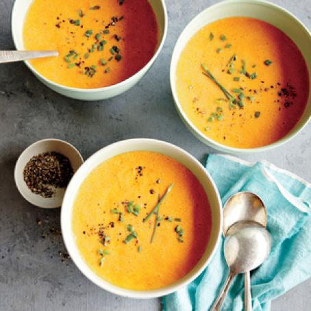 Roasted Red Pepper and Ricotta Soup