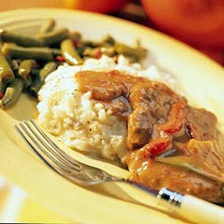 Pepper Steak and Country Style Mashed Potatoes