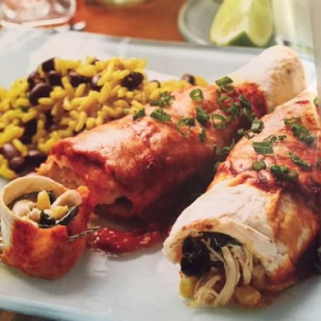 Chicken & Spinach Enchiladas
