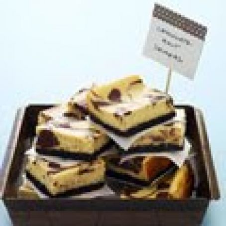 Chocolate Malt Cheesecake Bars