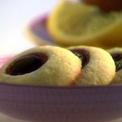 Raspberry Lemon Thumbprint Cookies