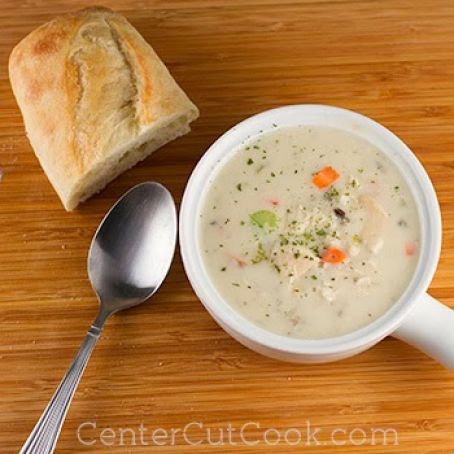 Cream of Chicken & Wild Rice Soup (slow cooker)
