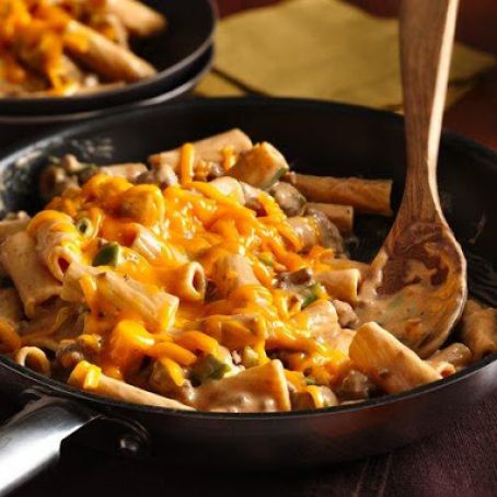Cheesy Barbecue Beef Rigatoni *(GOOD)*