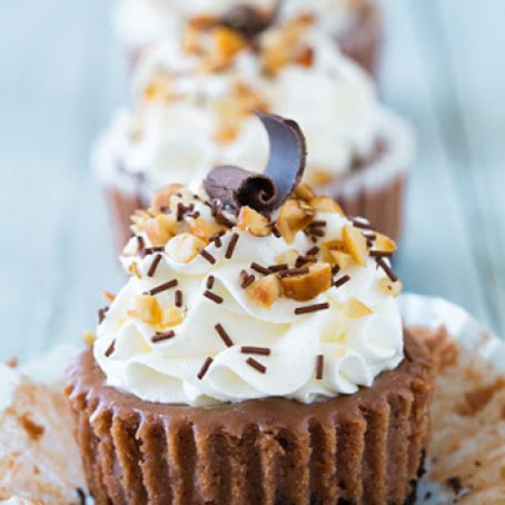 Nutella Cheesecake Cupcakes