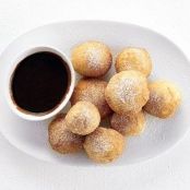 Fried Dough with Chocolate Sauce