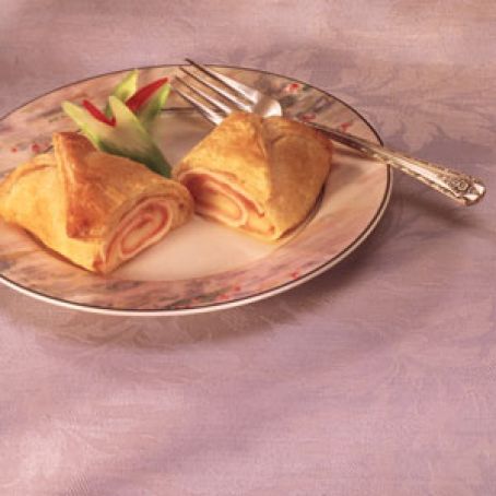 Ham and Swiss Chicken in Puff Pastry