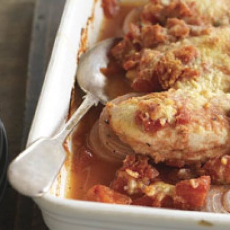 Easy Tomato Baked Chicken
