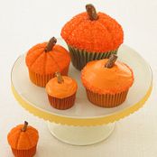 Frosted Pumpkin Cupcakes Recipe
