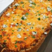 Buffalo Chicken-Stuffed French Bread