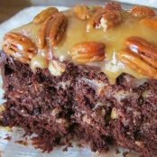 Turtle Caramel Cake