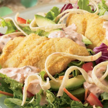 Southwestern Fish Taco Salad Recipe